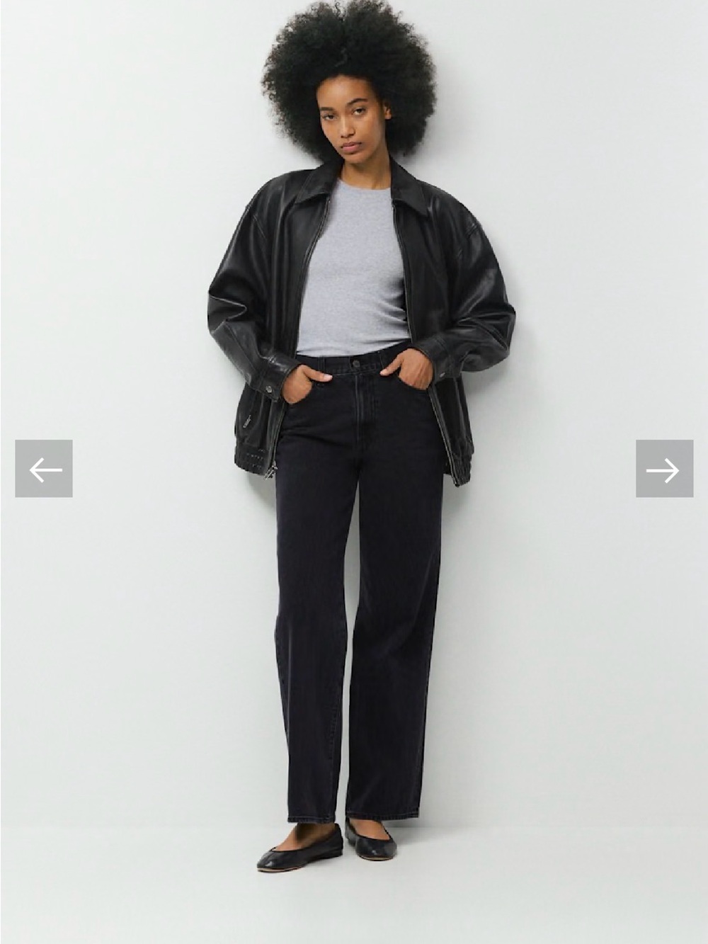 Denim Forum Black The Farrah Hi-Rise Wide Jeans Aritzia